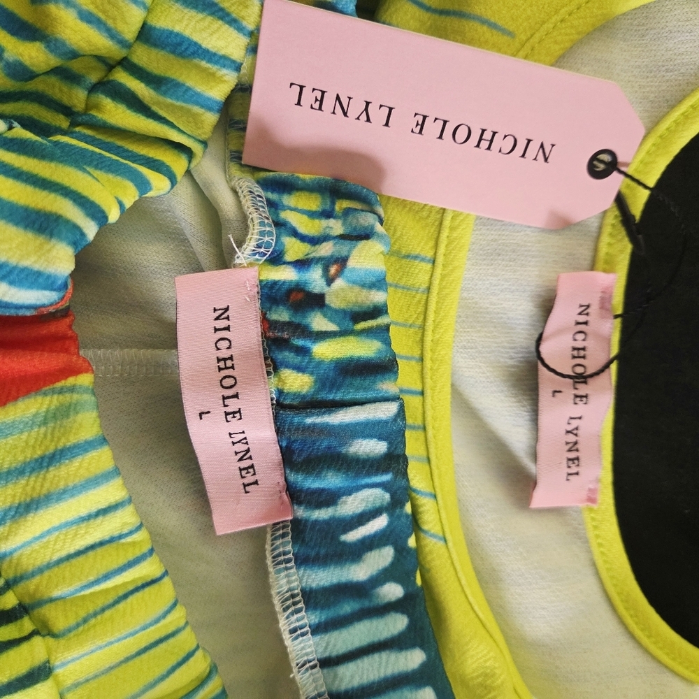 Nichole Lynel Multicolor Tank Top And Pants Set - Picture 8 of 10